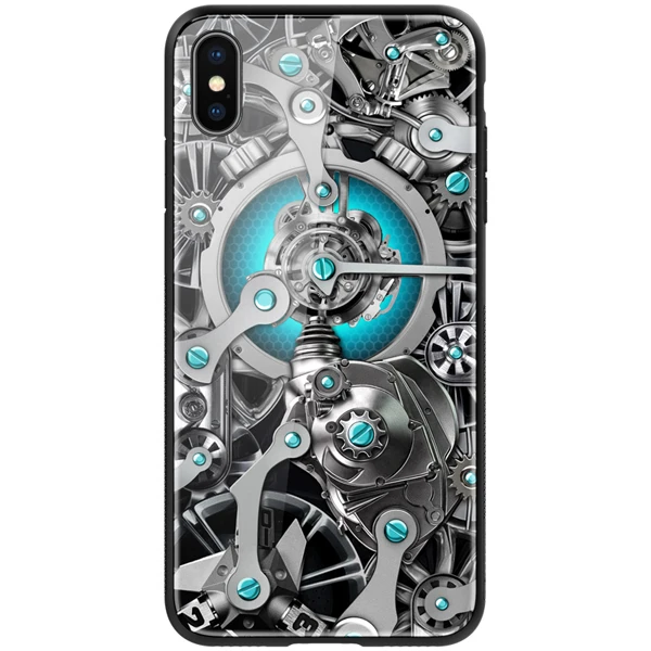 Spacetime Чехол для iPhone X XS XR XS Max чехол из закаленного стекла Nillkin модный ретро стеклянный чехол для телефона s для iPhone X XS XR XS Max задняя крышка - Цвет: Spacetime