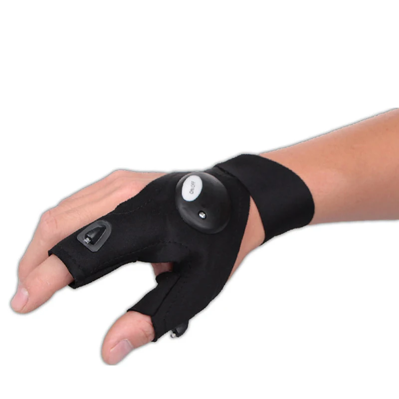 5 шт. светодиодные фонарики перчатки для пальцев рыбалки спасательные с