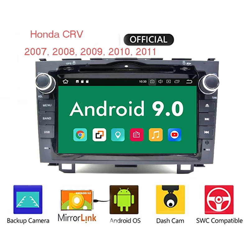 Android 9 0 HD 1024*600 автомобильный dvd-плеер радио для Honda CRV 2007-2011 4G WIFI GPS навигация