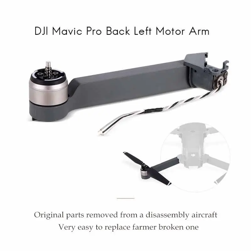 Оригинальная передняя задняя Левая Правая Mavic Pro моторная рукоятка с кабелем запасные части DJI Mavic pro рукоятка с моторным ремонтом аксессуары