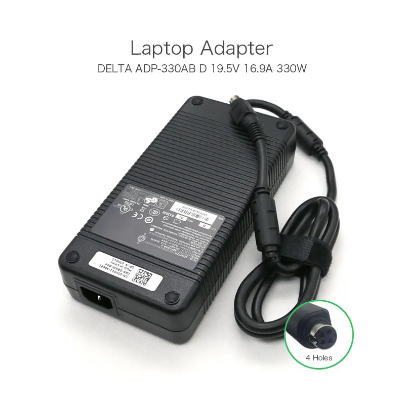 Натуральная 19 5 V 16.9A 4 отверстия 330W Дельта адаптер переменного тока Зарядное