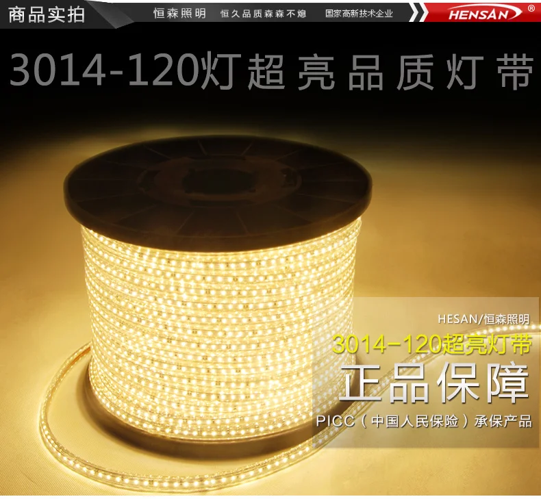 Ультраяркие светодиодные лампы высокого напряжения 5 метров 3014 в 110 В | Лампы и