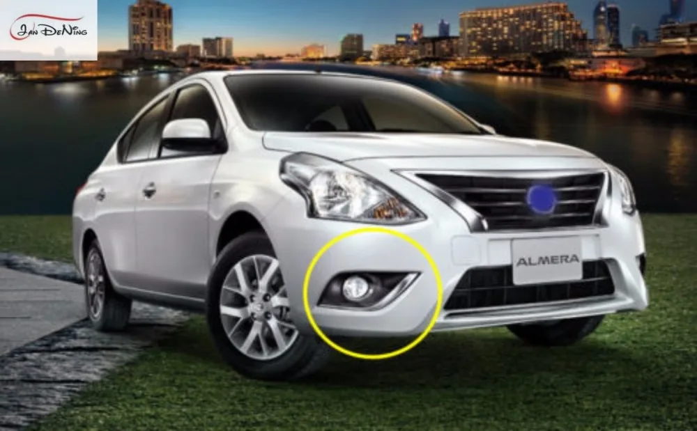 JanDeNing Автомобильные противотуманные фары для Nissan Sunny 2014 ~ 2015/Almera 2014/Versa передние