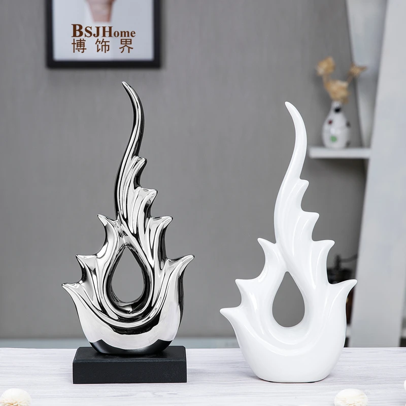 

Minimalist ceramic lucky fire Design home decor crafts room decoration office porcelain figurines wedding decoration objects