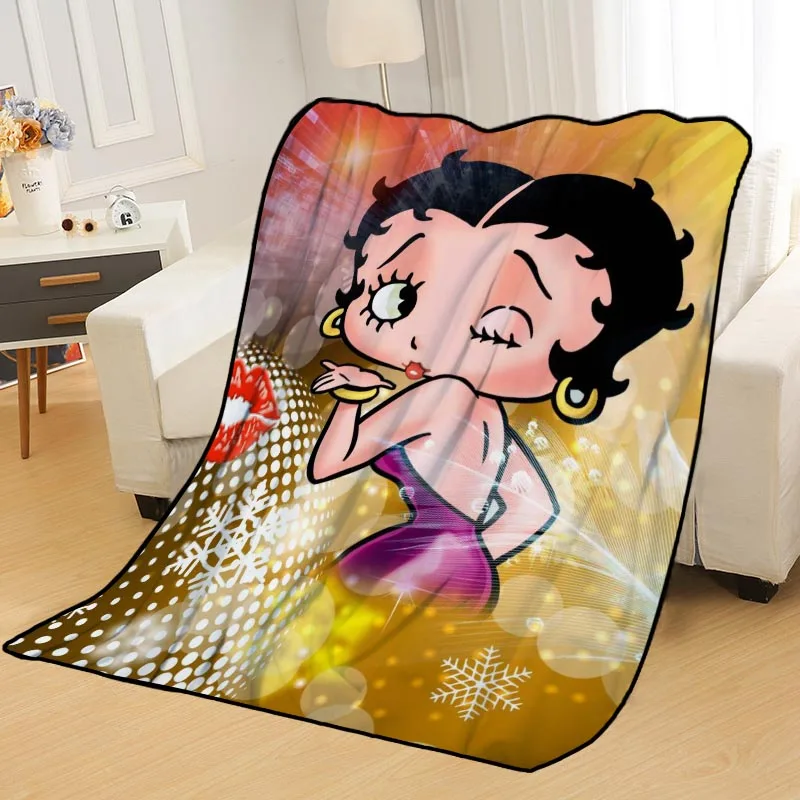 Blanket 22 Новое поступление Betty Boop одеяло s печать мягкий сон одеяло на дом/диван/офис портативный дорожный Чехол одеяло - Цвет: Blanket 22