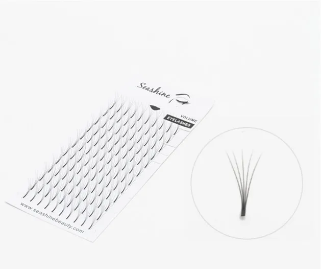 

Natural Long Seashine Individual Lashes Premade Fans Long Stem C/D One Tray Factory Hand Made Volume lashes Free Shipping