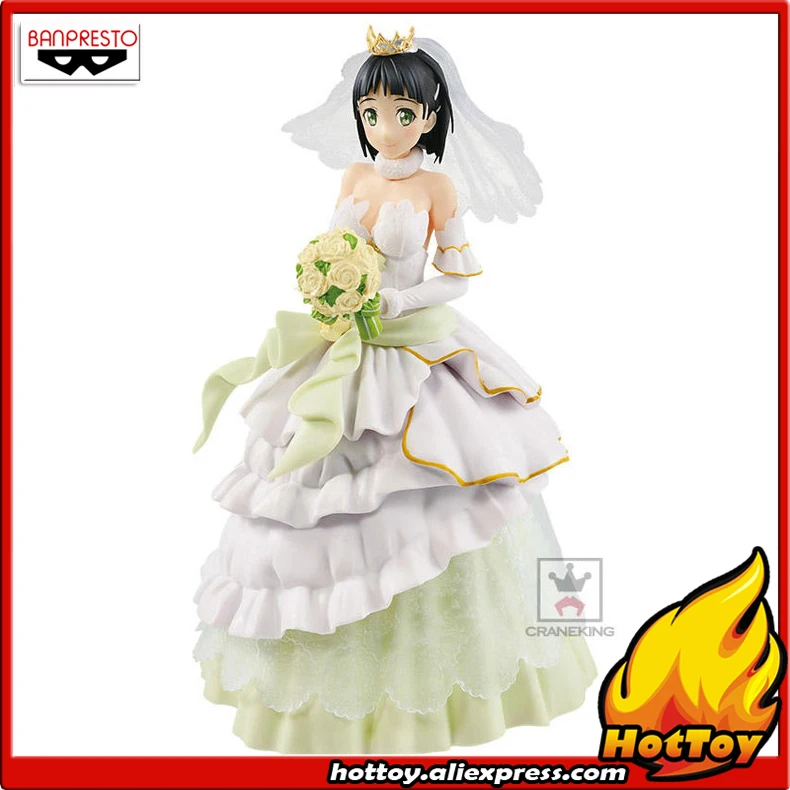 100% оригинальная Коллекционная Фигурка Banpresto EXQ-Свадебная сугуха из Sword Art Online: Code
