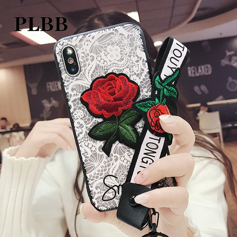 Модный чехол PLBB для девочек iPhone 6 6S Plus 7 8 X жесткие чехлы телефона из поликарбоната