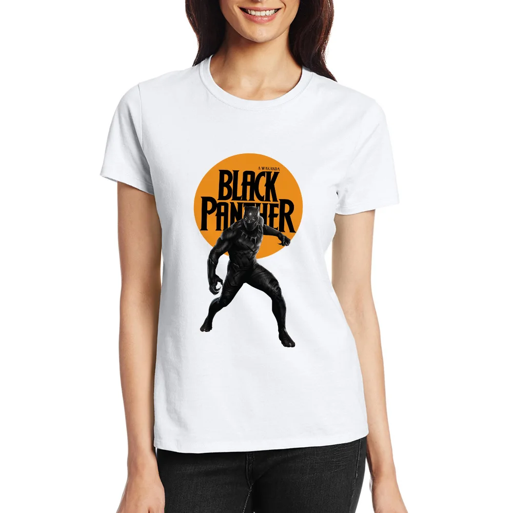 Черная пантера Футболка супер герой Дизайн бренд забавная футболка Новинка