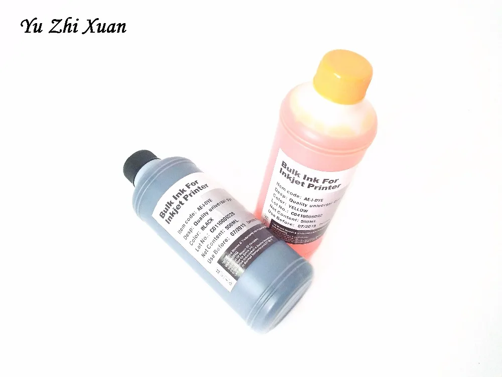 Yu Zhi Xuan! 500 мл чернила общего красителя для Epson WF 3620 3640 7610 7611 7620 WP 4515 4525 краситель