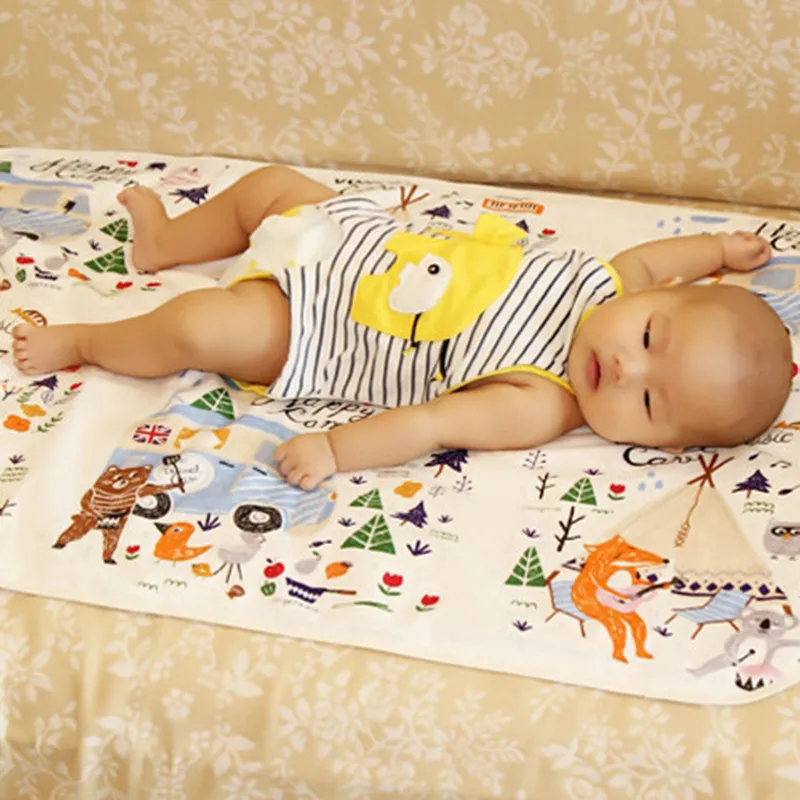 3 слоя детское пеленальные матрасики Водонепроницаемый матрасик для пеленания