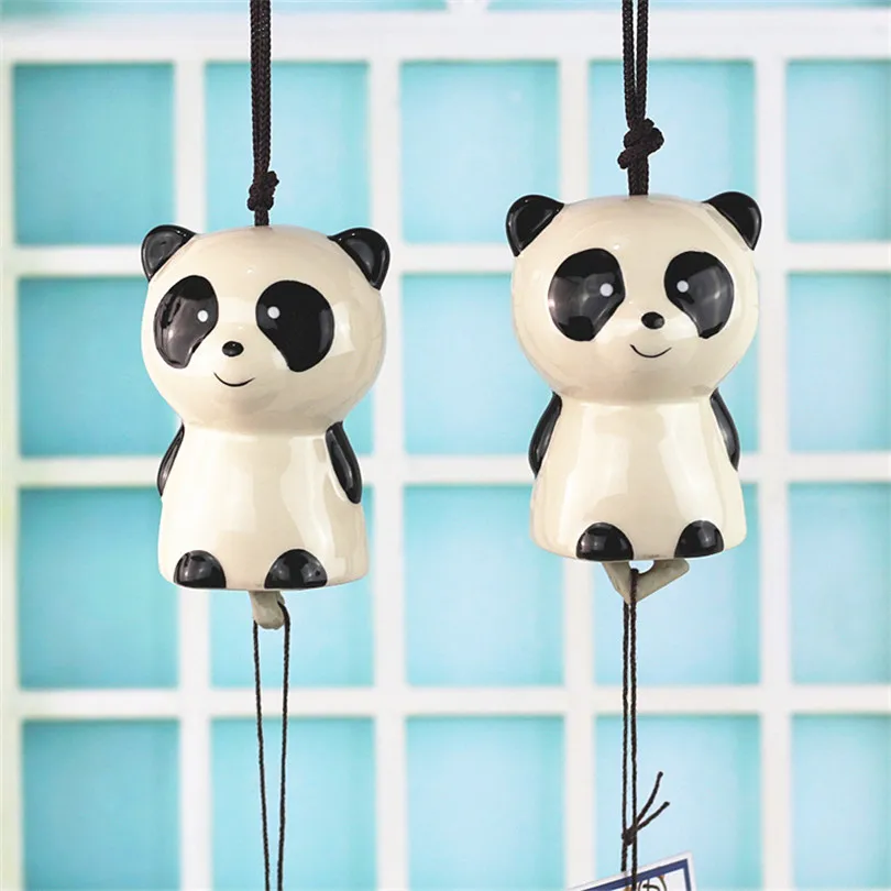 Panda керамические колокольчики миниатюрные украшения китайский стиль