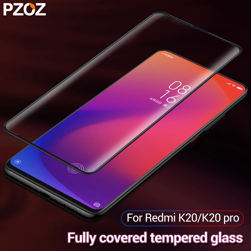 Закаленное стекло PZOZ для xiaomi Redmi K20 pro полностью покрытая Защитная пленка k20 5 plusl 7A