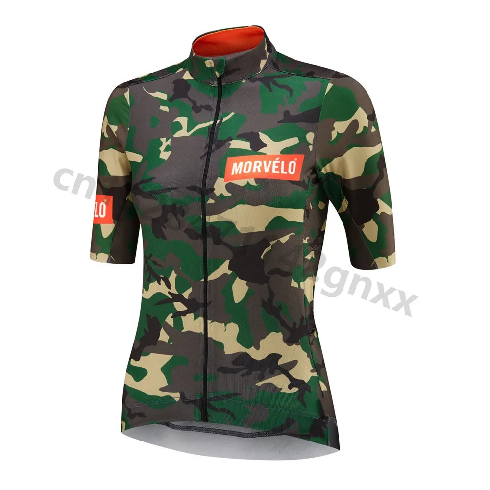 Женская дышащая велосипедная рубашка Morvelo быстросохнущая с коротким рукавом
