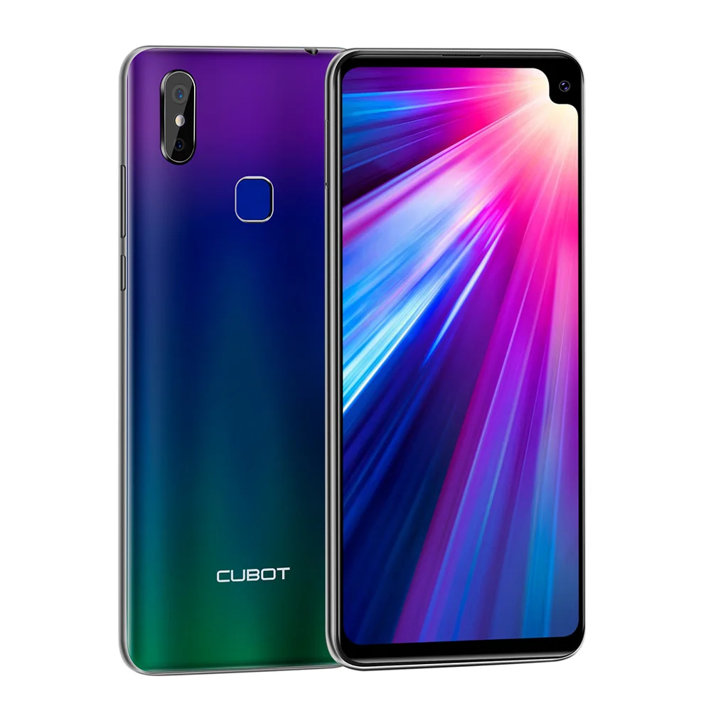 Cubot Max 2 Android 9,0 Восьмиядерный 6," 5000 mAh смартфон Corning Gorilla glass type-C 4 Гб+ 64 Гб Двойная камера 12 МП 4G LTE Face ID - Цвет: Gradient