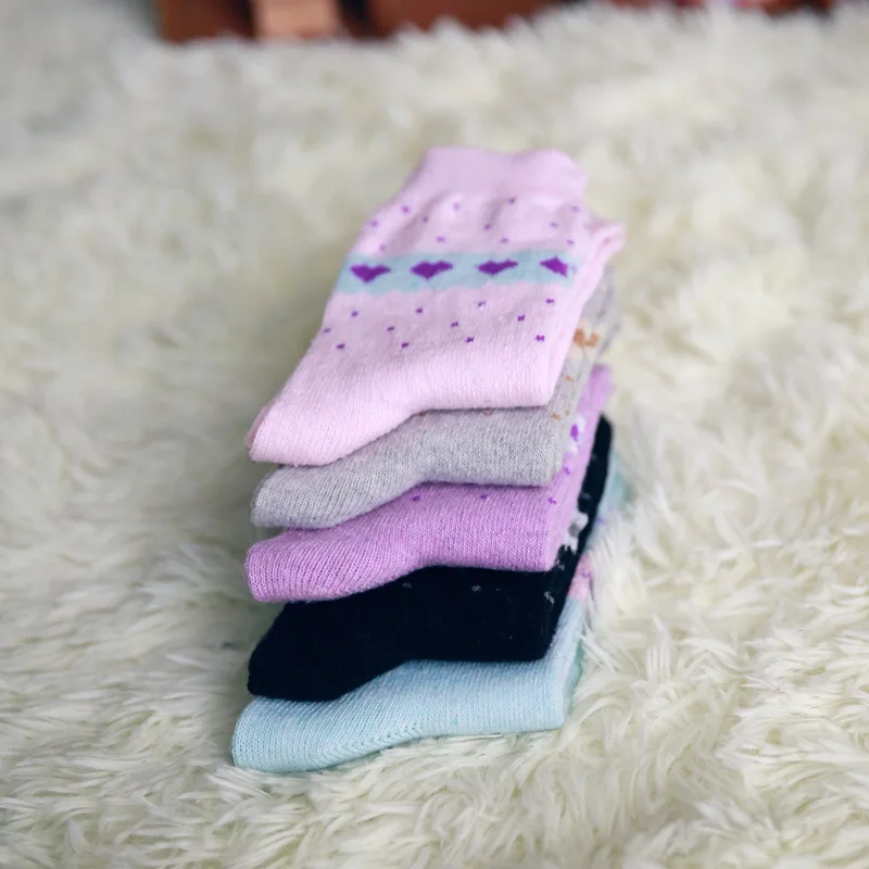 10 Пар/лот Новый леди любовь кролик шерстяные носки дезодорант пота зима оптовая