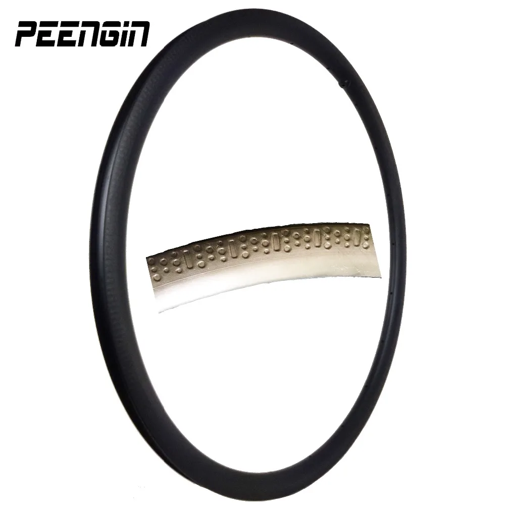 

carbon wheelsets U profile asymmetric dimple suface road clincher rim holes heat dissipation wheel to insure safer braking