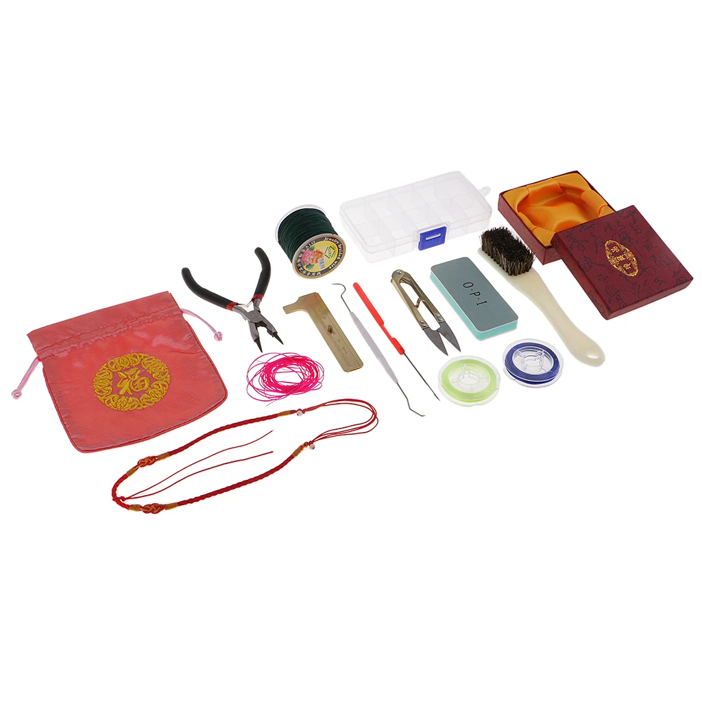 15 Pieces/set Jewelry Making Tools Kit Hand Pliers For Beading Crafting With Case And Blessing Cloth Bag | Украшения и аксессуары