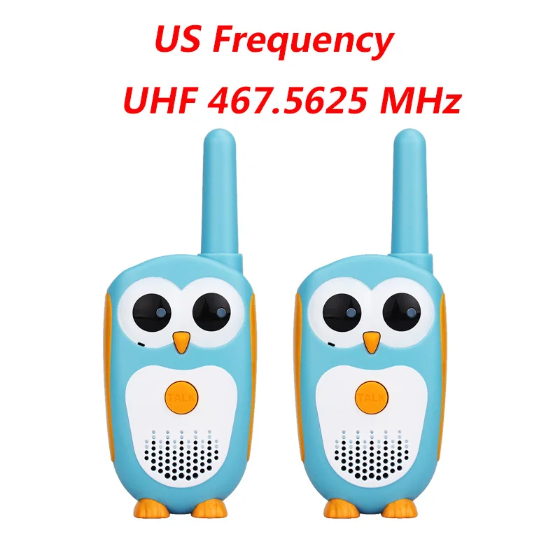 US Frequency 2 шт. Retevis RT30 Мини Walkie Talkie дети радиостанции 0,5 Вт ПМР ФРС UHF радио 1 канал 2 кнопки простой работать для детей игрушки - Цвет: US Frequency