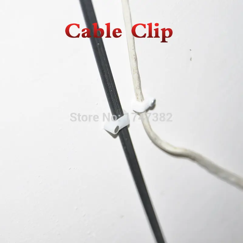 100 шт. 7 мм Круглая стальная проволока для кабеля настенные Висячие винтовые