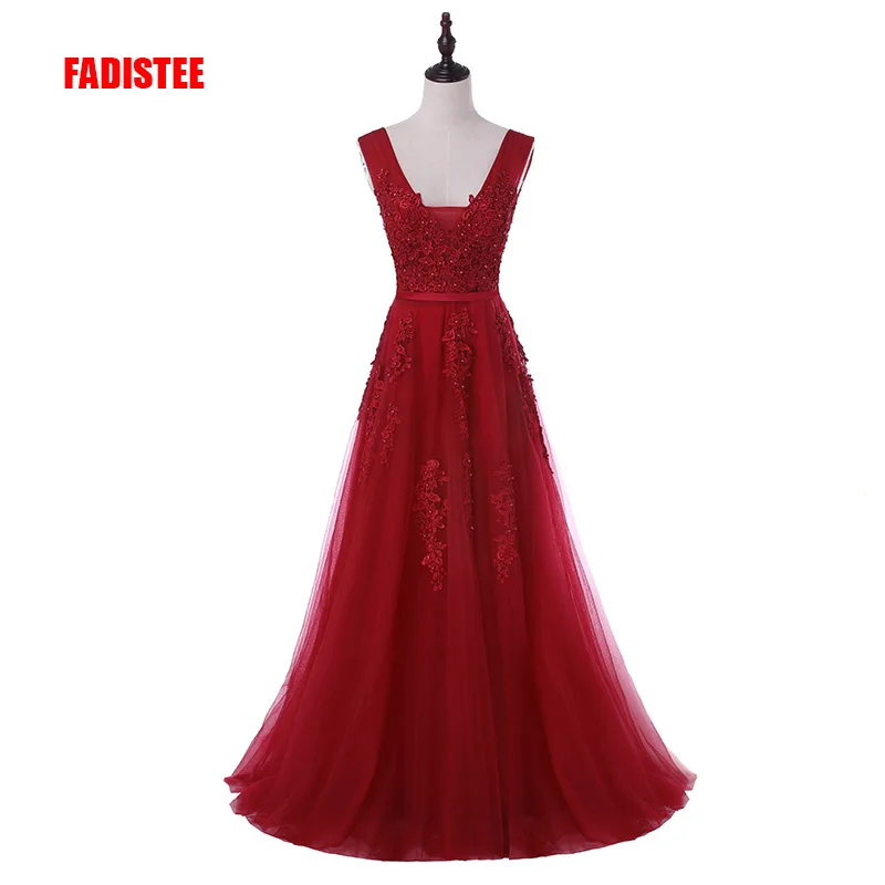 Новое поступление сексуальные вечерние платья Vestido de Festa ТРАПЕЦИЕВИДНОЕ платье для выпускного вечера кружевной халат, украшенный бисером De Soiree платье с v-образным вырезом на молнии