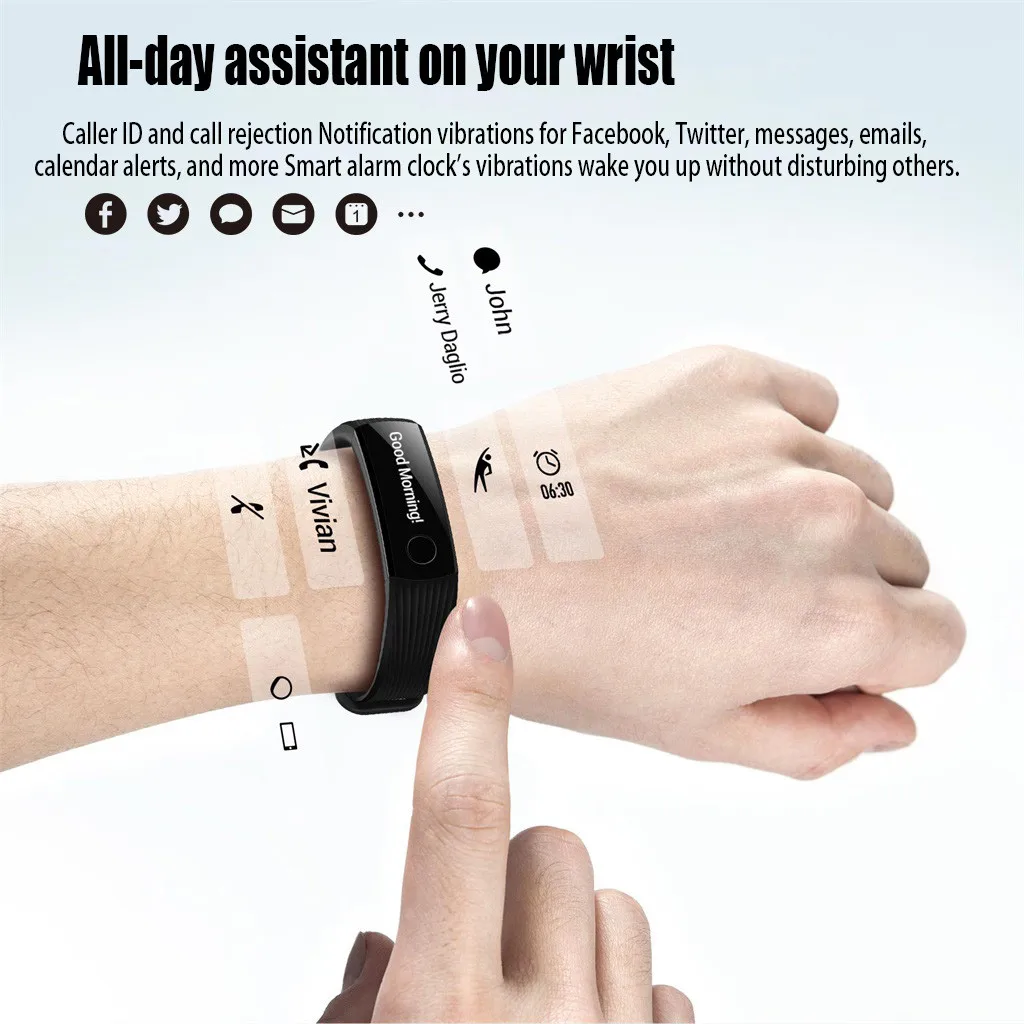 Huawei Honor Band 3, умный Браслет,, для плавания, 5 АТМ, 0,91 дюймов, OLED экран, тачпад, монитор сердечного ритма, Push Message
