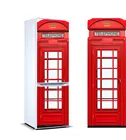 3D наклейка на холодильник в английском стиле, телефонная будка, холодильник, посудомоечная машина, дверная крышка, кухня, домашний декор, аксессуары, современные наклейки на стену