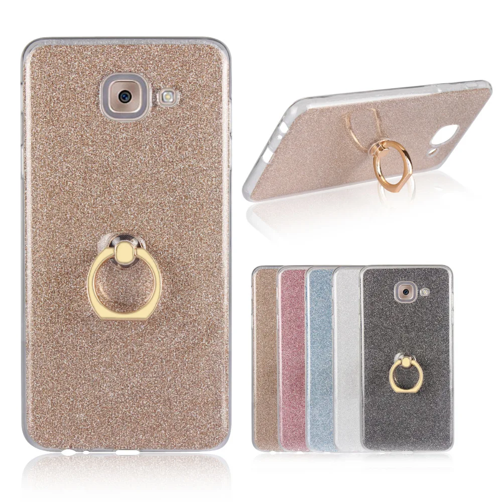 Bling Glitter Ring Holder Stand Soft TPU Phone Cover Casefor Samsung Note 3 4 5 8 Note3 Note4 Note5 Note8 Cellphone Accessories |