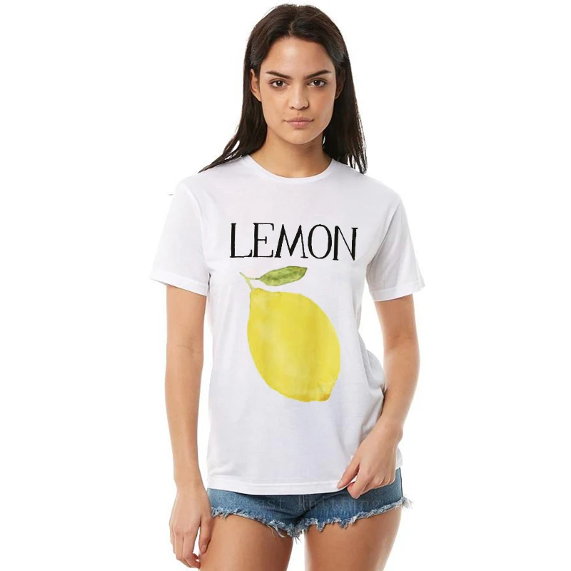 Women Fashion Fruits Summer T-shirt Funny Casual Short Sleeve Tops | Женская одежда