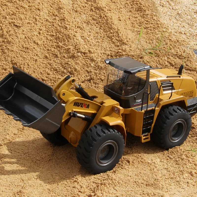 Huina 583 Big Size RC Loader Scale 1:14 Truck Hobby Bulldozer Alloy Remote Control Toys for Boys Construction Rc |