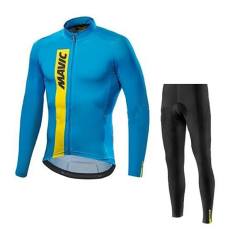 Весенняя одежда для велоспорта Ropa Ciclismo Hombre MTB с длинным рукавом Pro Team Mavic, комплект из Джерси для велоспорта, мужской костюм для триатлона - Цвет: 6