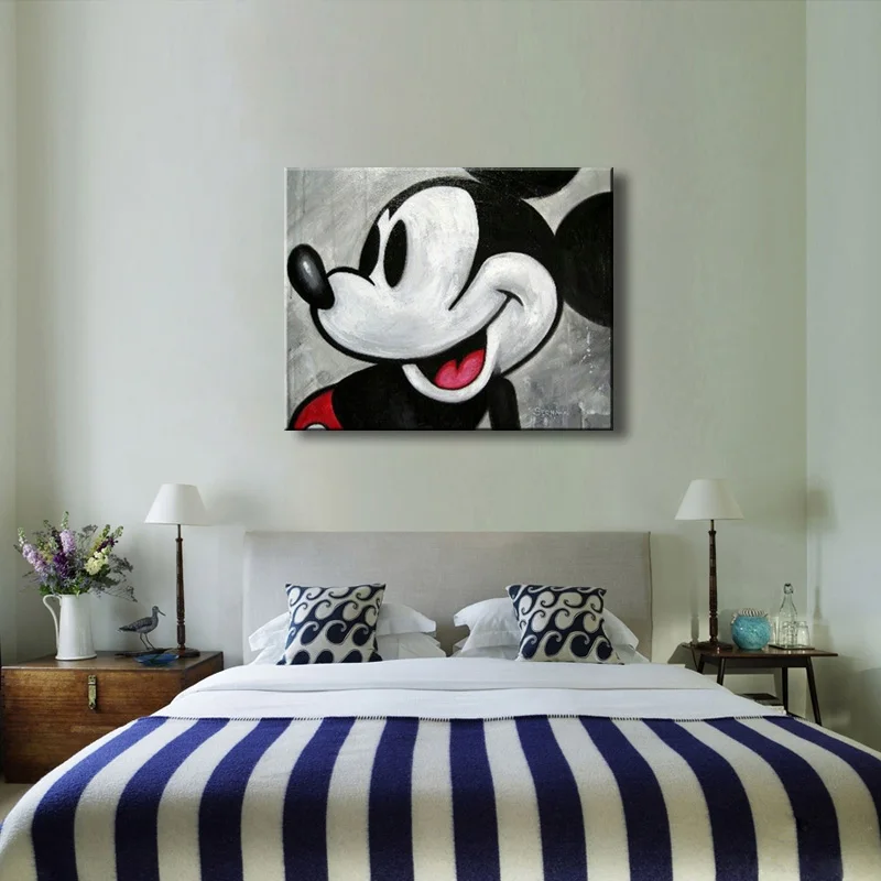 Настенный декор картина маслом современная на холсте абстрактная живопись черно