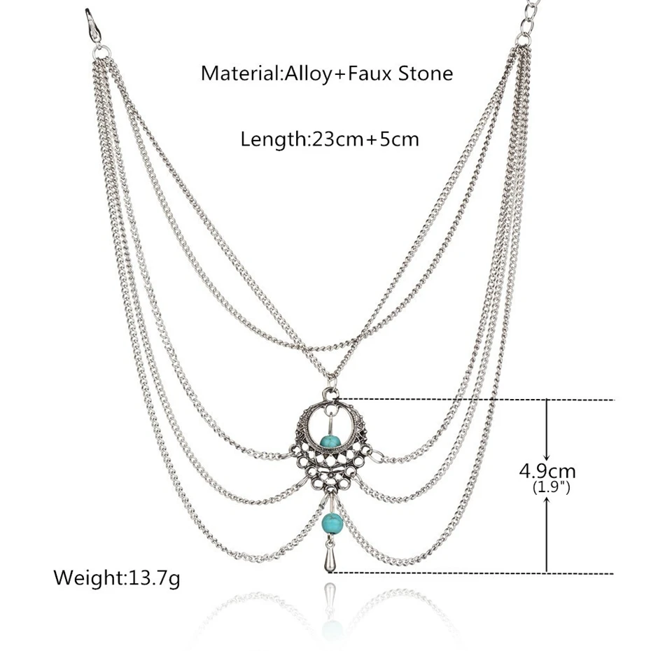 _ Цыганский турецкий этнический браслет на лодыжку из искусственного турецкого