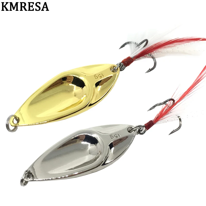 Фото Рыболовная блесна DD Spinner Ложка приманки, 5g, 10 г, 1, 5g, 20 г, Золотая/серебряная, жесткая, блестящая, шумовая, блестящая, металлическая №1