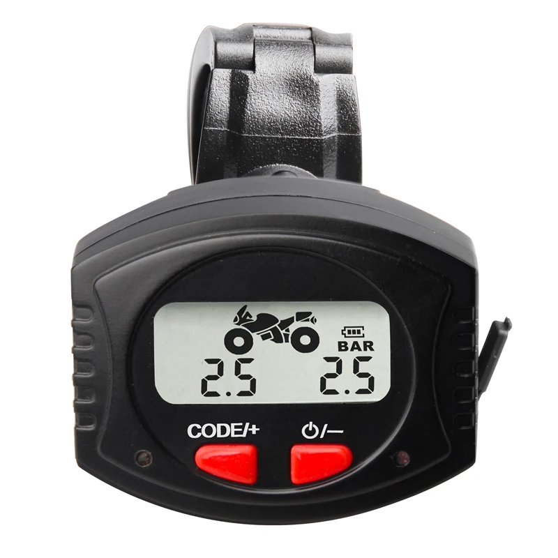 TPMS для мотоцикла подходит 2 колес водонепроницаемый заряжаемый кронштейн ЖК