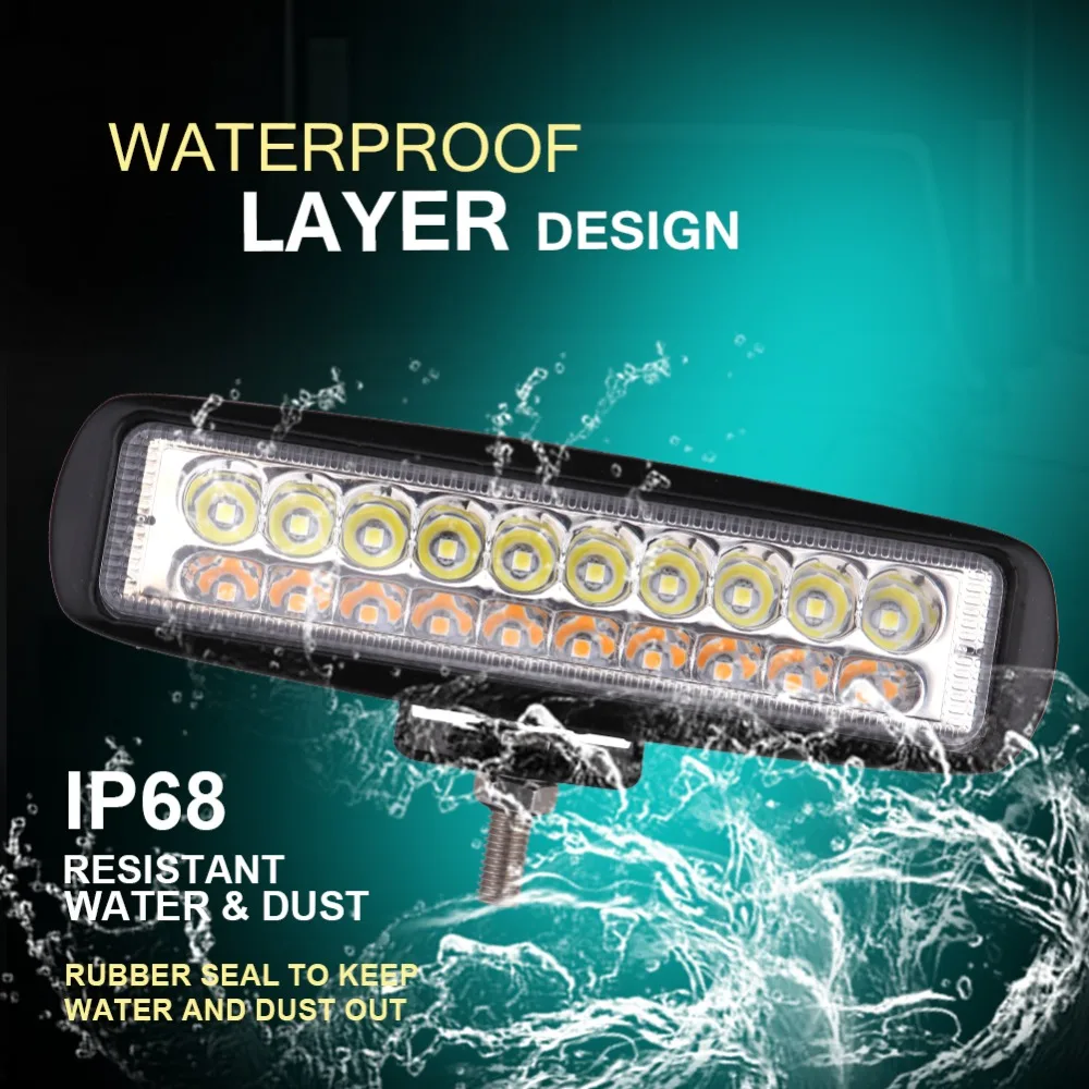Nouveau 6 pouces 12 V led станка со светодиодами Большие размеры de travail прожектор фонарик