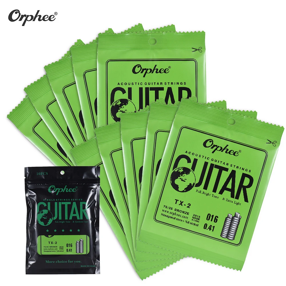 Orphee TX 1 один Сменные Струны для Акустическая гитара игры в стиле фолк 1st E стринг