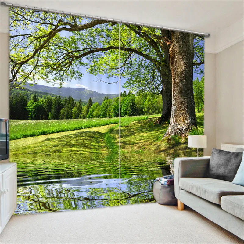 Роскошные 3D занавески драпировки для гостиной офиса гостиницы дома настенный