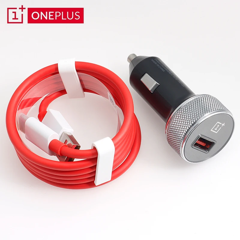 OnePlus официальное подлинное автомобильное зарядное устройство для быстрой зарядки с кабелем type-C для смартфона One Plus 7 6 6T 5 5T 3 3T