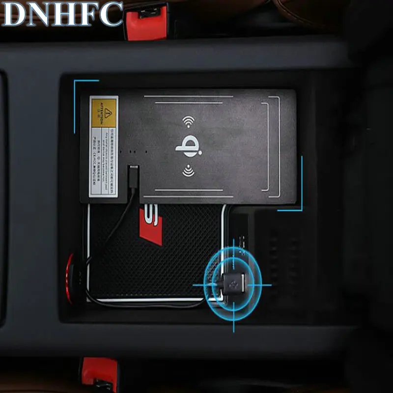 DNHFC специальный бортовой QI беспроводной телефон зарядная панель для Audi автомобиль-Стайлинг