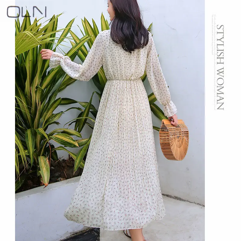 Новое платье Hong Kong style vestidos 2019 весенне летние модели удобное приталенное