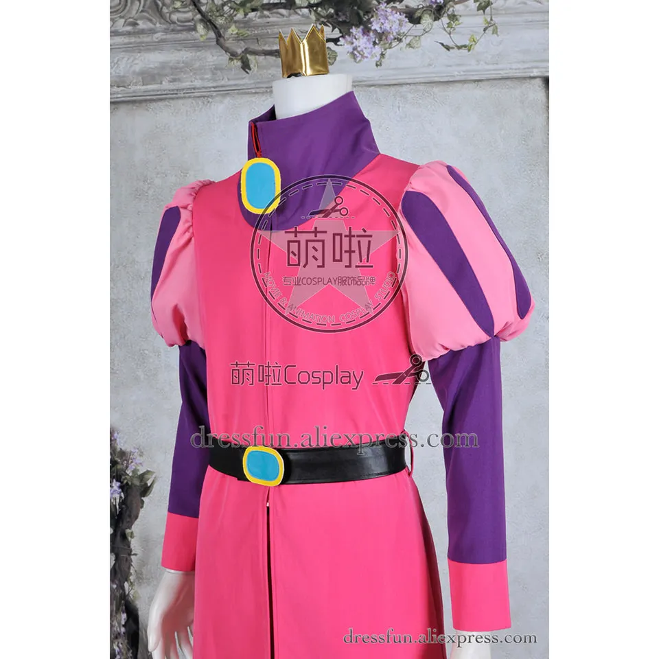 Adventure Time Косплей Костюм Принца Гамбола новый полный комплект розовый