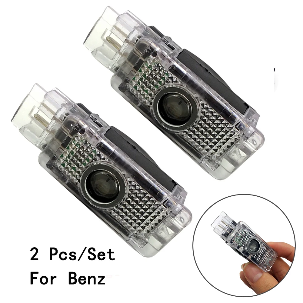 Объектив включает только для Benz S Class/SLK/CLK/SLR/W240/R171 5 Вт Ghost Shadow Projetor 2 шт./компл.