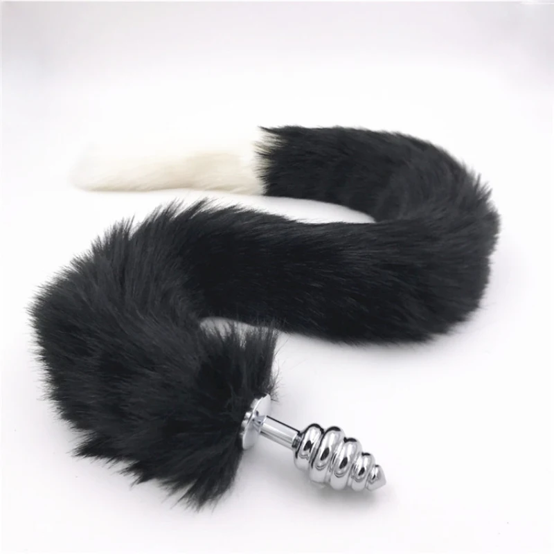 Stainless Steel Anal Plug Tail Long Soft Pretty Love Butt Ass Animal Tails Sex Toys for Couples H8-5-142C | Красота и здоровье