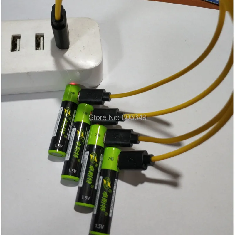 2 шт. ZNTER 1,5 в AAA usb Батарея 600 мАч литий-полимерный литий-ионный аккумулятор не включает usb-кабель
