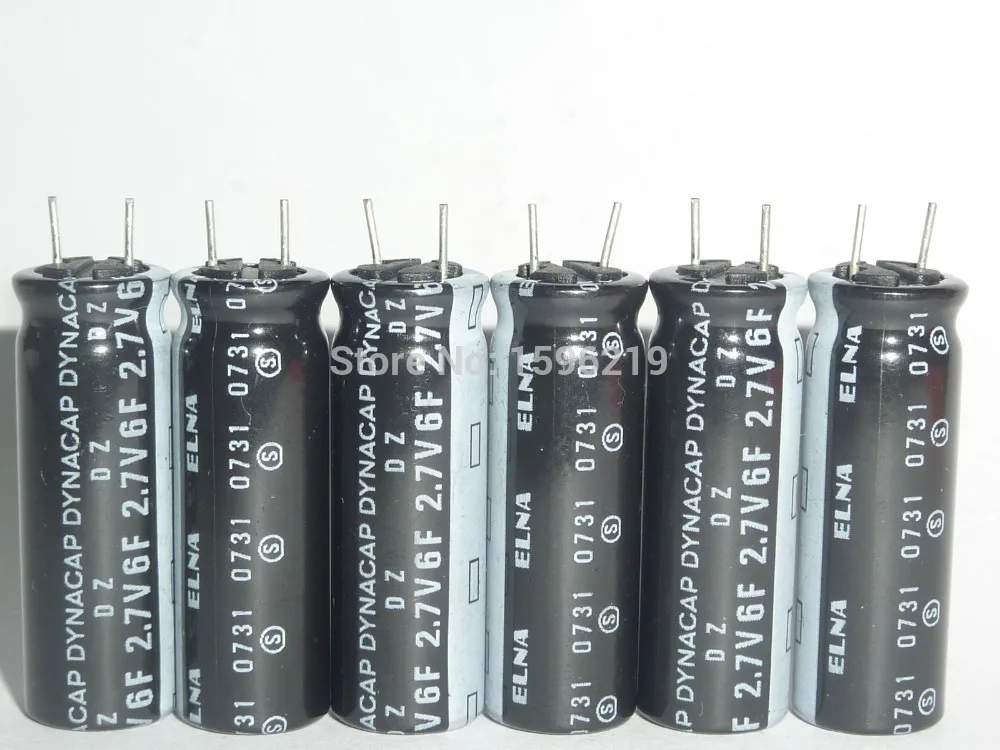 100 шт. 6F 2 7 в ELNA DZ серии 10x30 мм фарад супер конденсатор для мощность|super capacitor|super farad