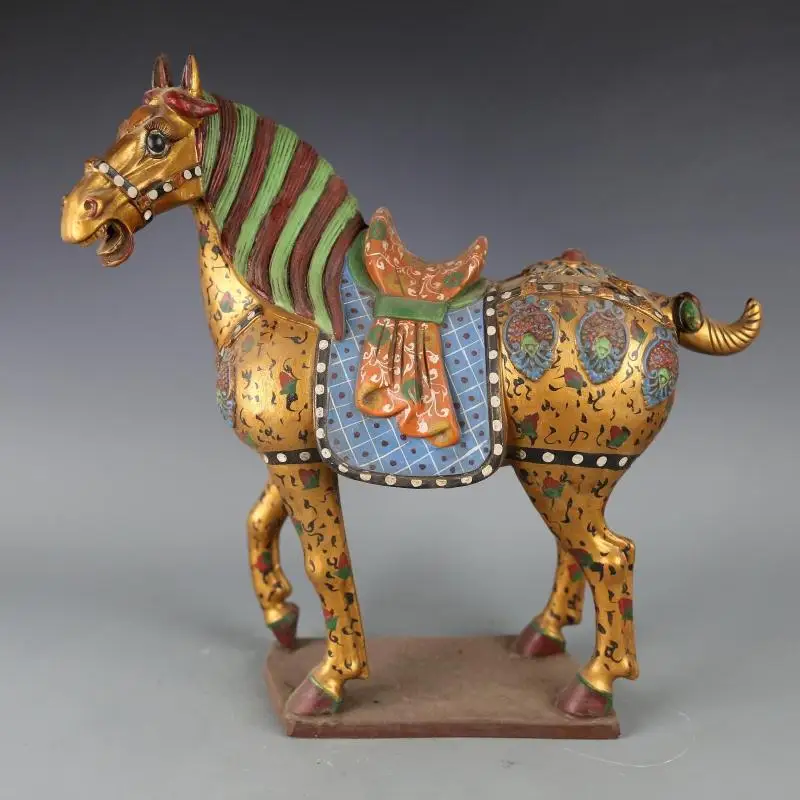 

6Antique QingDynasty porcelain Statue / sculputre,Tang San Cai painted zebra,Hand-painted crafts,Decoration,Collection&Adornment