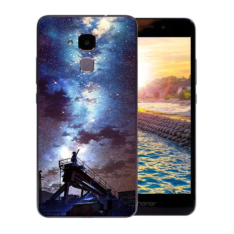 5 2-дюймовый чехол для телефона Huawei Honor 5C прозрачный мягкий силиконовый 7 Lite GT3