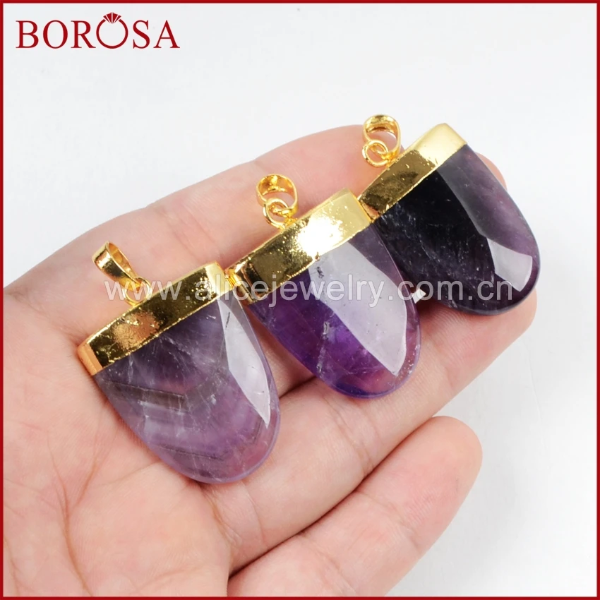 BOROSA ювелирные изделия 1 шт. блестящая форма золотой цвет друза бесплатная