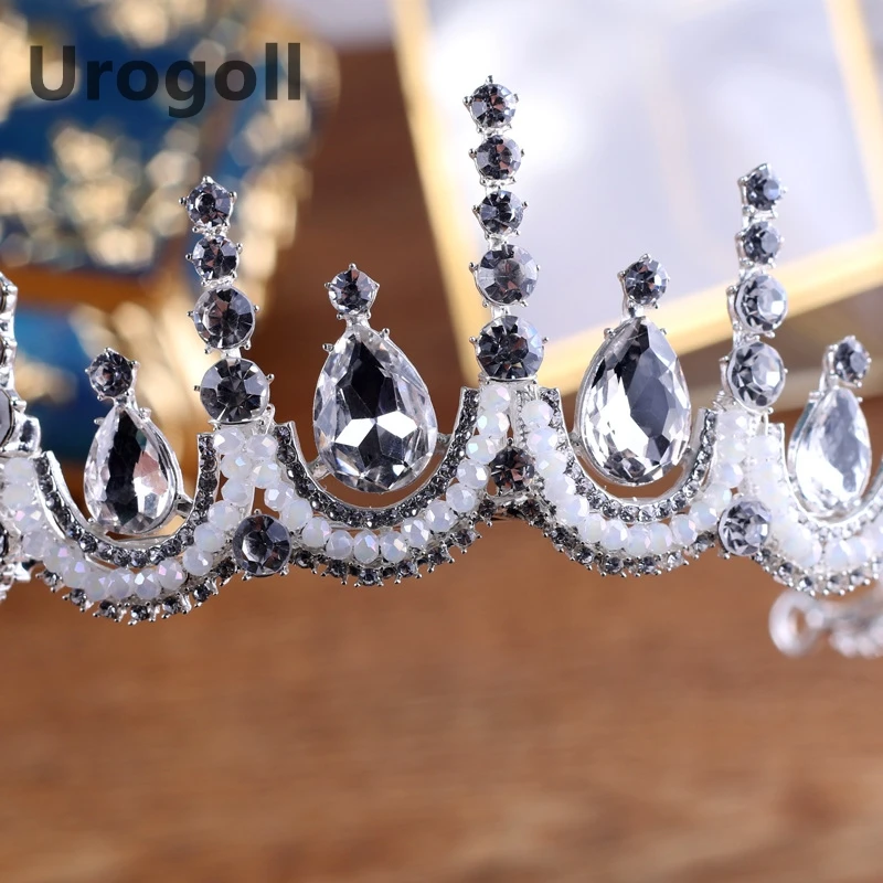 2019 Новая хрустальная свадебная корона тиара, брачный конкурс классические прозрачные аксессуары для волос невесты, женские украшения для головы Диадема Хэрбендс